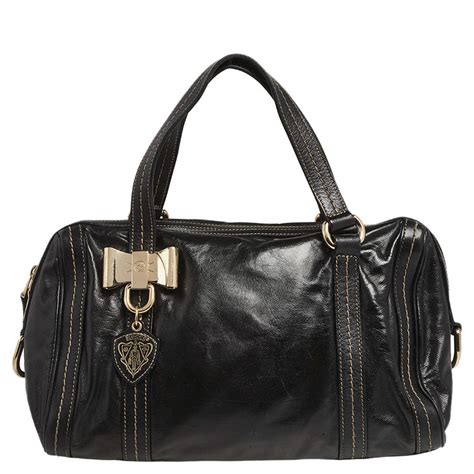 gucci duchessa bag black|Gucci Duchessa Boston Bag Black and Gold (authentic) .